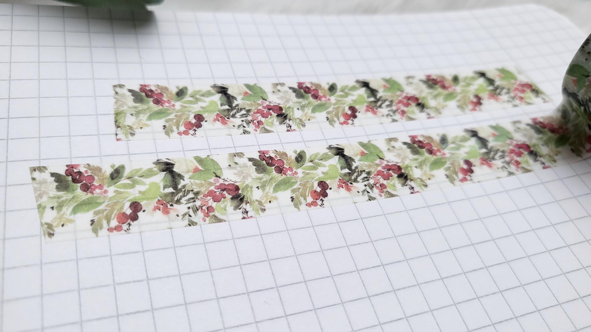 Washi Tape Zweige und Beeren